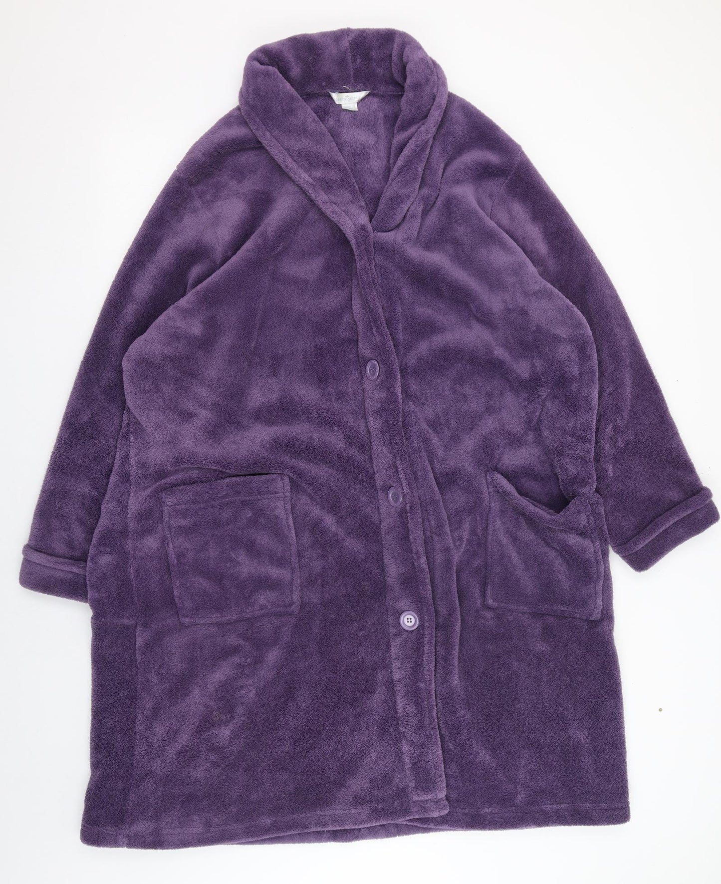 Pretty Secrets Womens Purple  Polyester Top Gown Size 28  Button