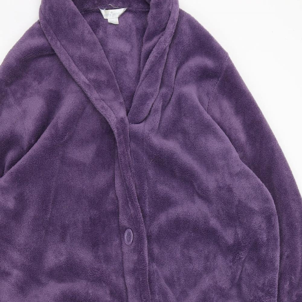 Pretty Secrets Womens Purple  Polyester Top Gown Size 28  Button
