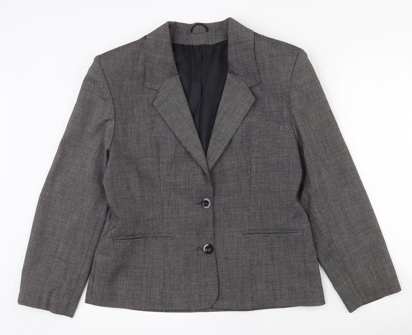 Dorothy Perkins Womens Grey  Polyester Jacket Suit Jacket Size 14