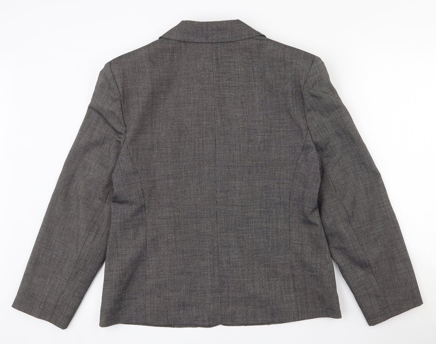 Dorothy Perkins Womens Grey  Polyester Jacket Suit Jacket Size 14