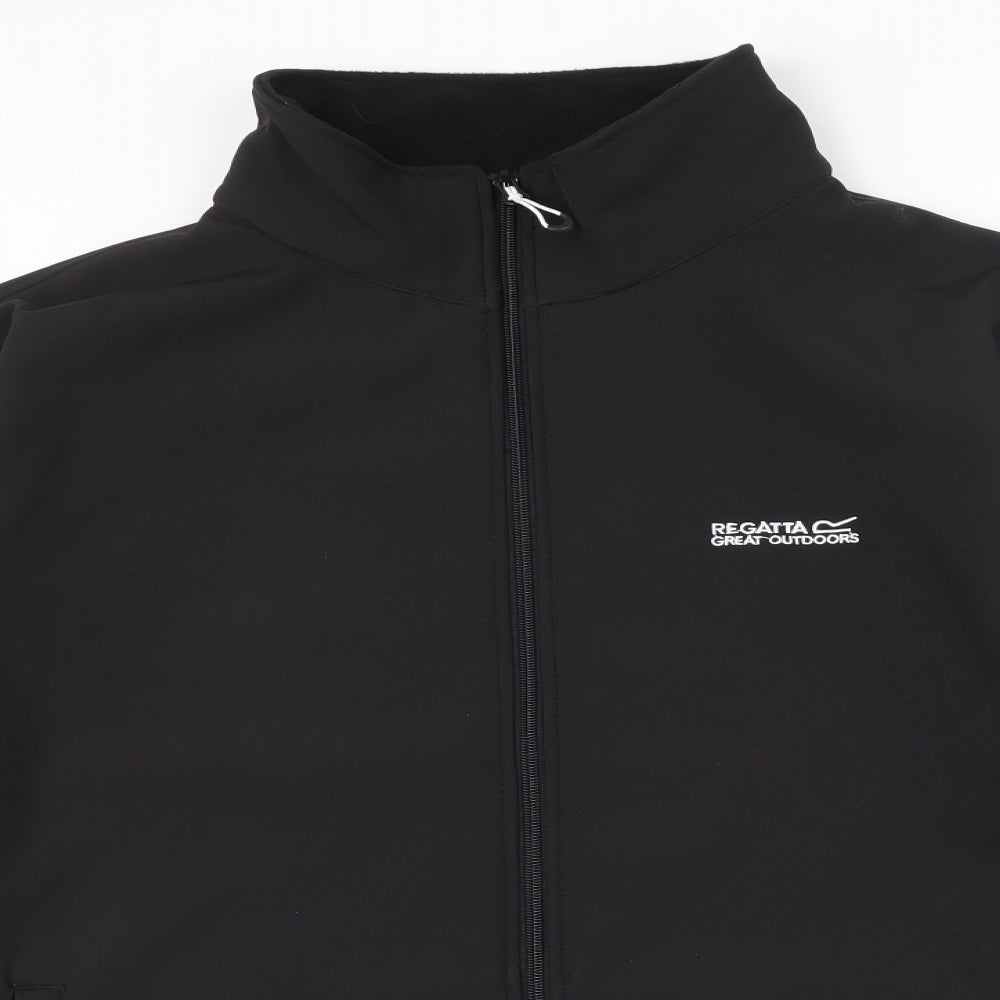 Regatta Mens Black   Rain Coat Coat Size 2XL  Zip