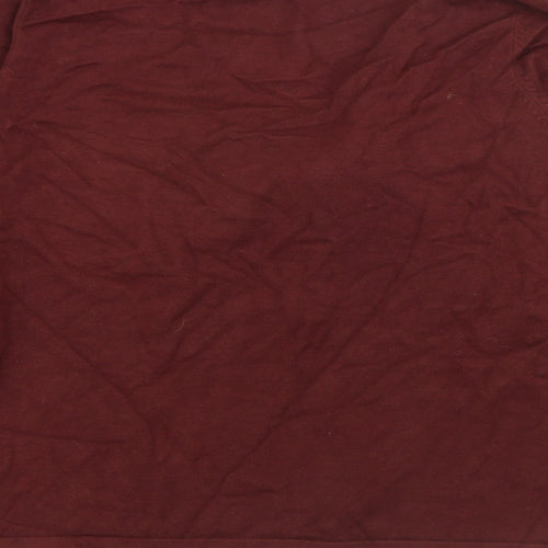 Shu Shu Womens Brown Scoop Neck  Rayon Pullover Jumper Size XL