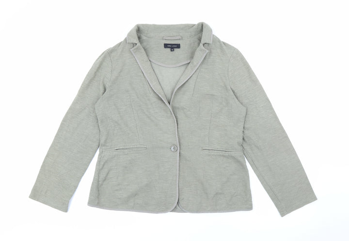 New Look Womens Green Jacket Size 14 Button