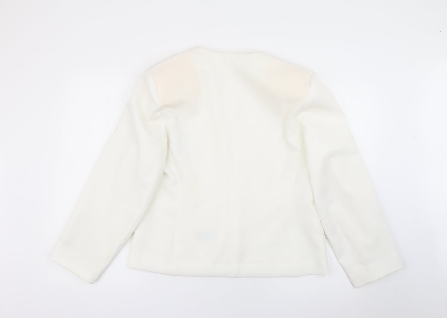 Preworn Womens White   Jacket  Size 14  Button