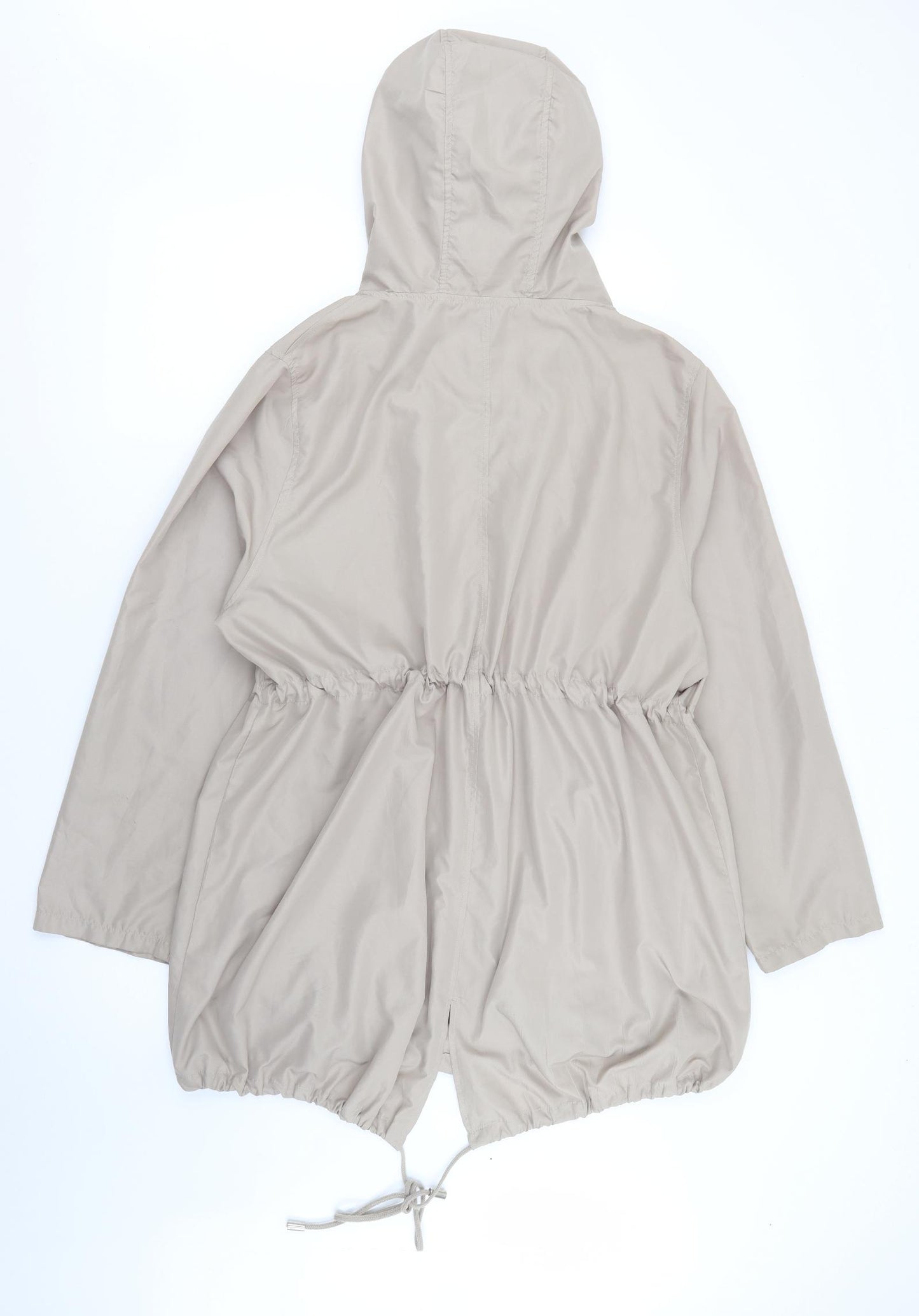 Primark Womens Beige   Parka Coat Size 18  Zip