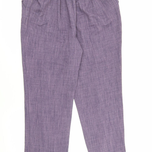 Honor Milburn Womens Purple  Polyester Carrot Trousers Size 16 L24.5 in Regular