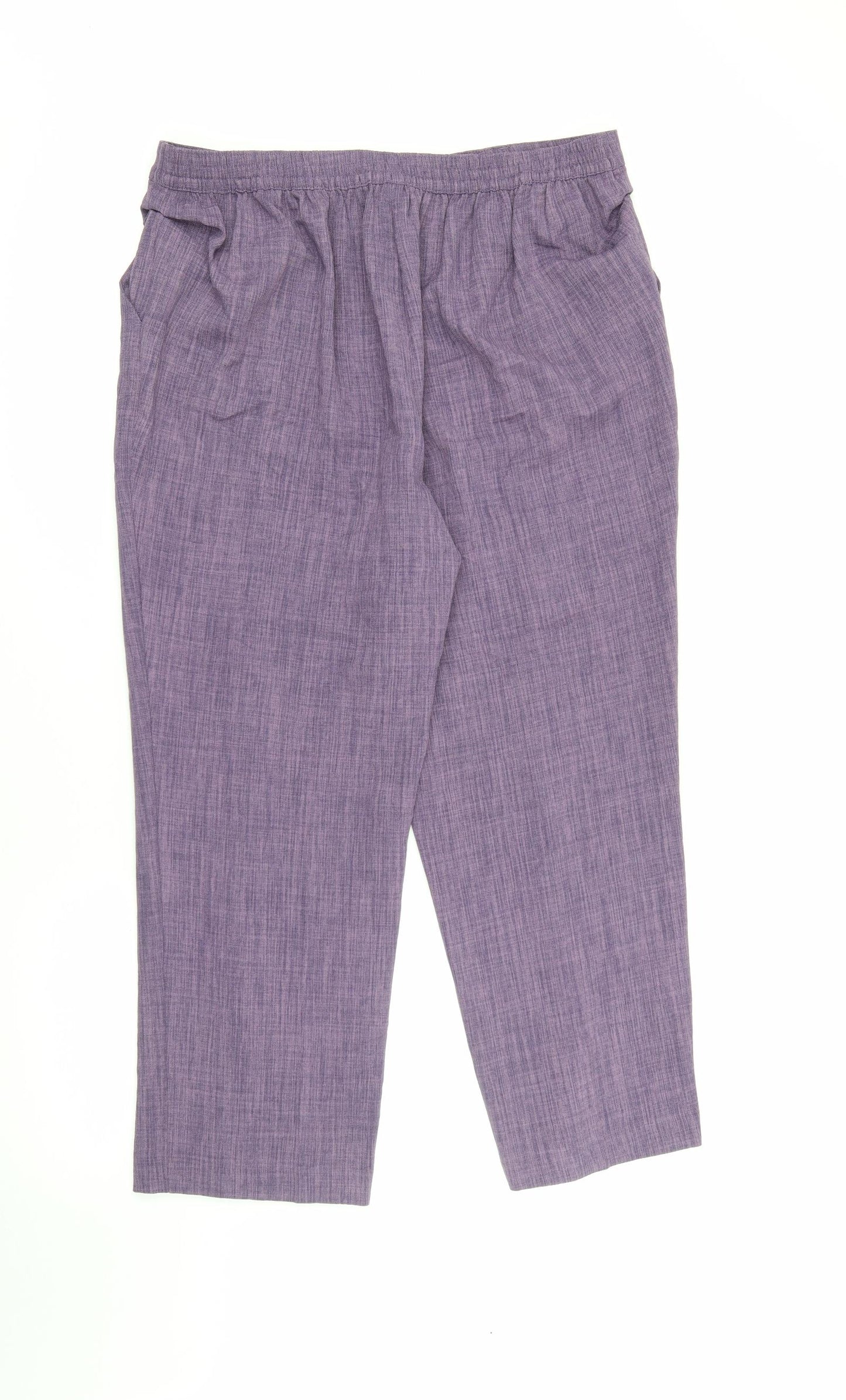 Honor Milburn Womens Purple  Polyester Carrot Trousers Size 16 L24.5 in Regular