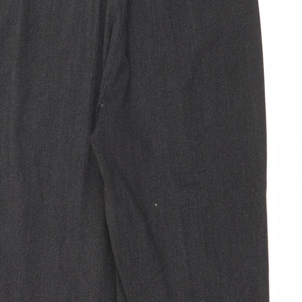 Robell Womens Grey  Polyester Trousers  Size 31 L28 in Regular Zip