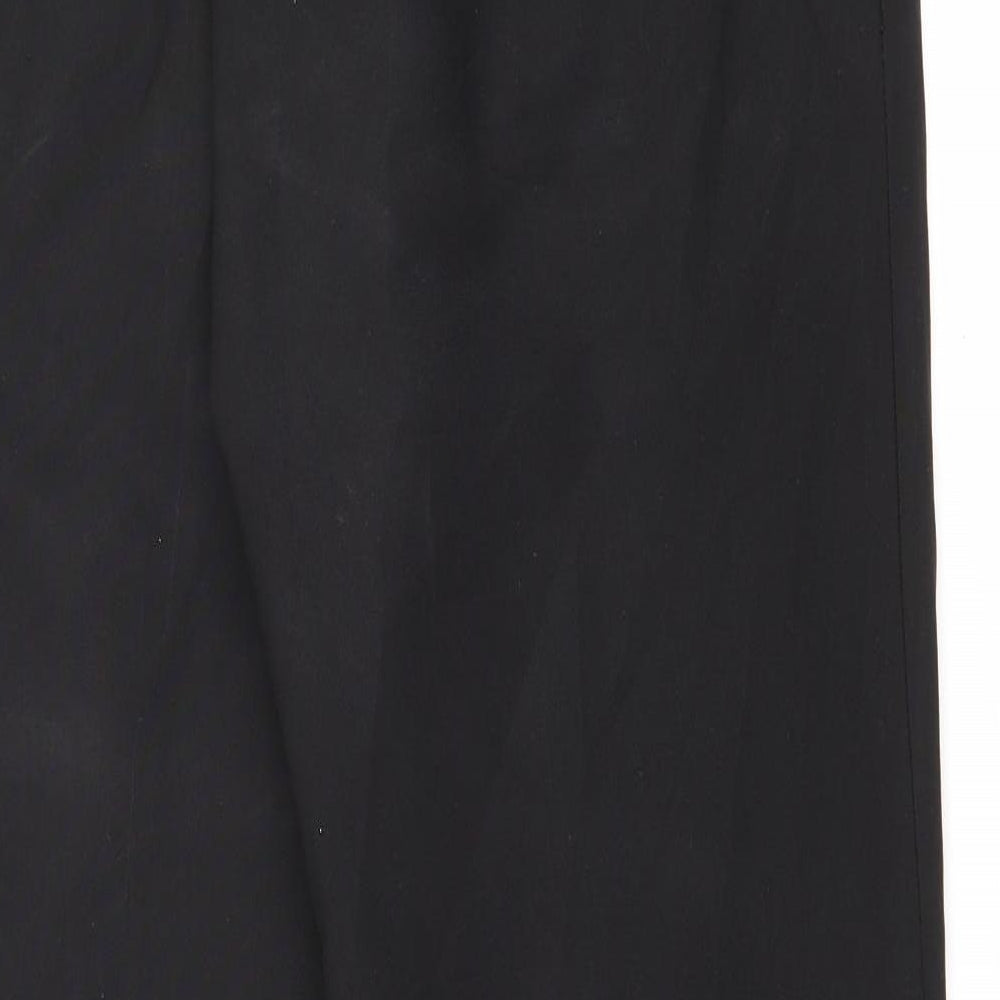 George Womens Black  Polyester Carrot Trousers Size 32 L29 in Regular Zip