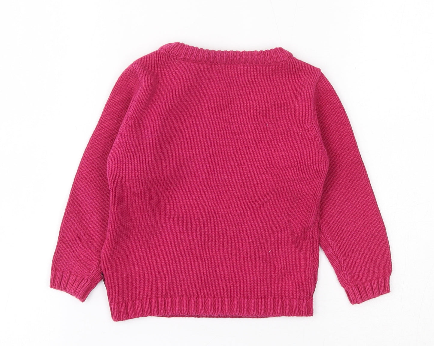 Nutmeg  Pink  100% Cotton Pullover Jumper Size 12-18 Months   - Peppa Pig Christmas