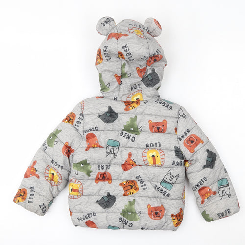 F&F  Multicoloured Geometric  Jacket  Size 18-24 Months   Zip