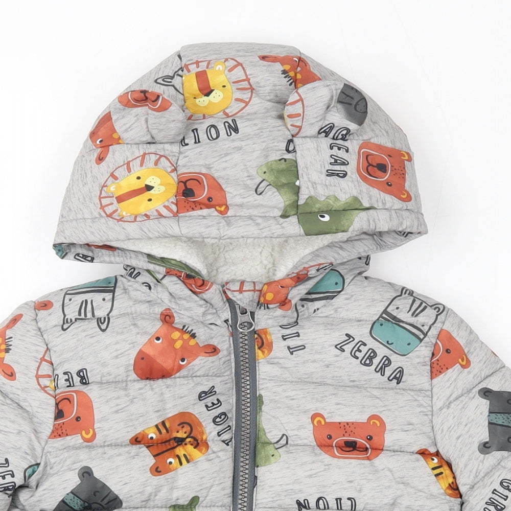 F&F  Multicoloured Geometric  Jacket  Size 18-24 Months   Zip