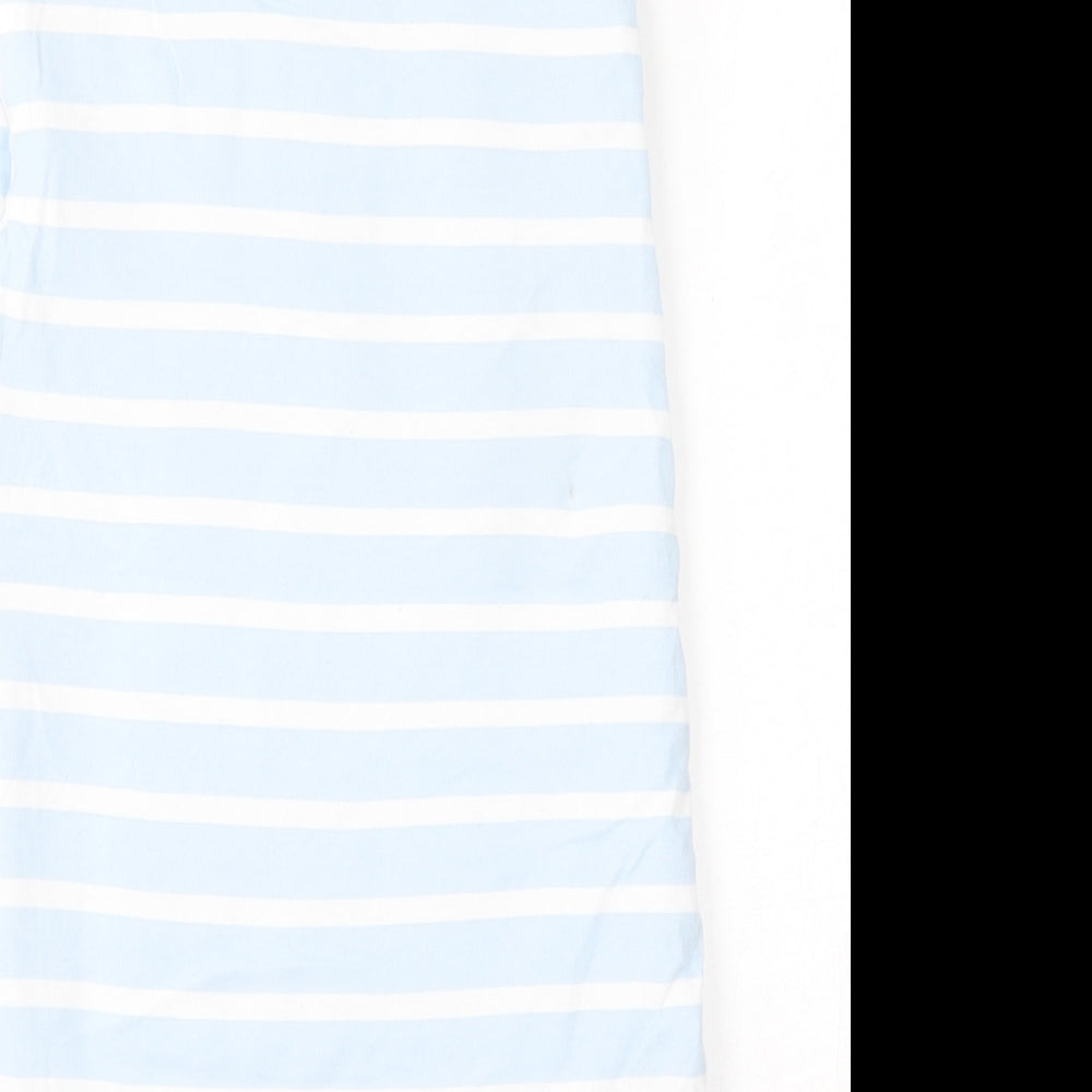 Dunnes Stores Baby Blue Striped Cotton Babygrow One-Piece Size 12 Months  Snap - Size 12-24 Months
