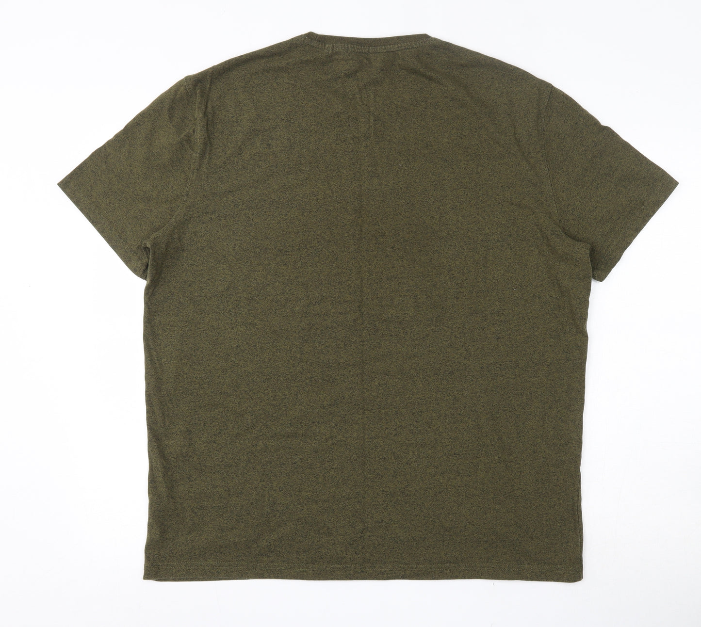 George Mens Green  Cotton  T-Shirt Size L Round Neck