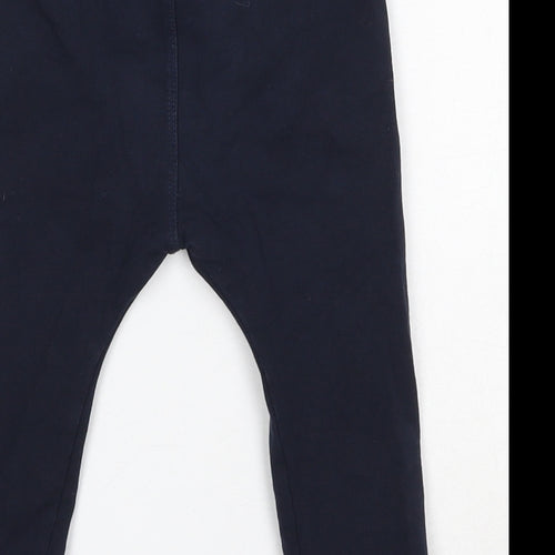 NEXT Boys Blue  Cotton Jogger Trousers Size 18-24 Months  Drawstring