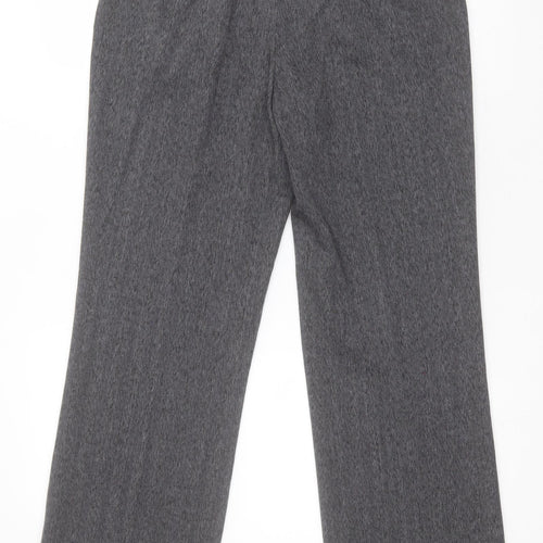 Lakeland Womens Grey  Polyester Dress Pants Trousers Size 10 L29 in Regular Zip