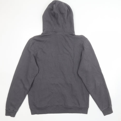 Alessandro Zavetti Mens Grey  Cotton Pullover Hoodie Size L   - Tiger