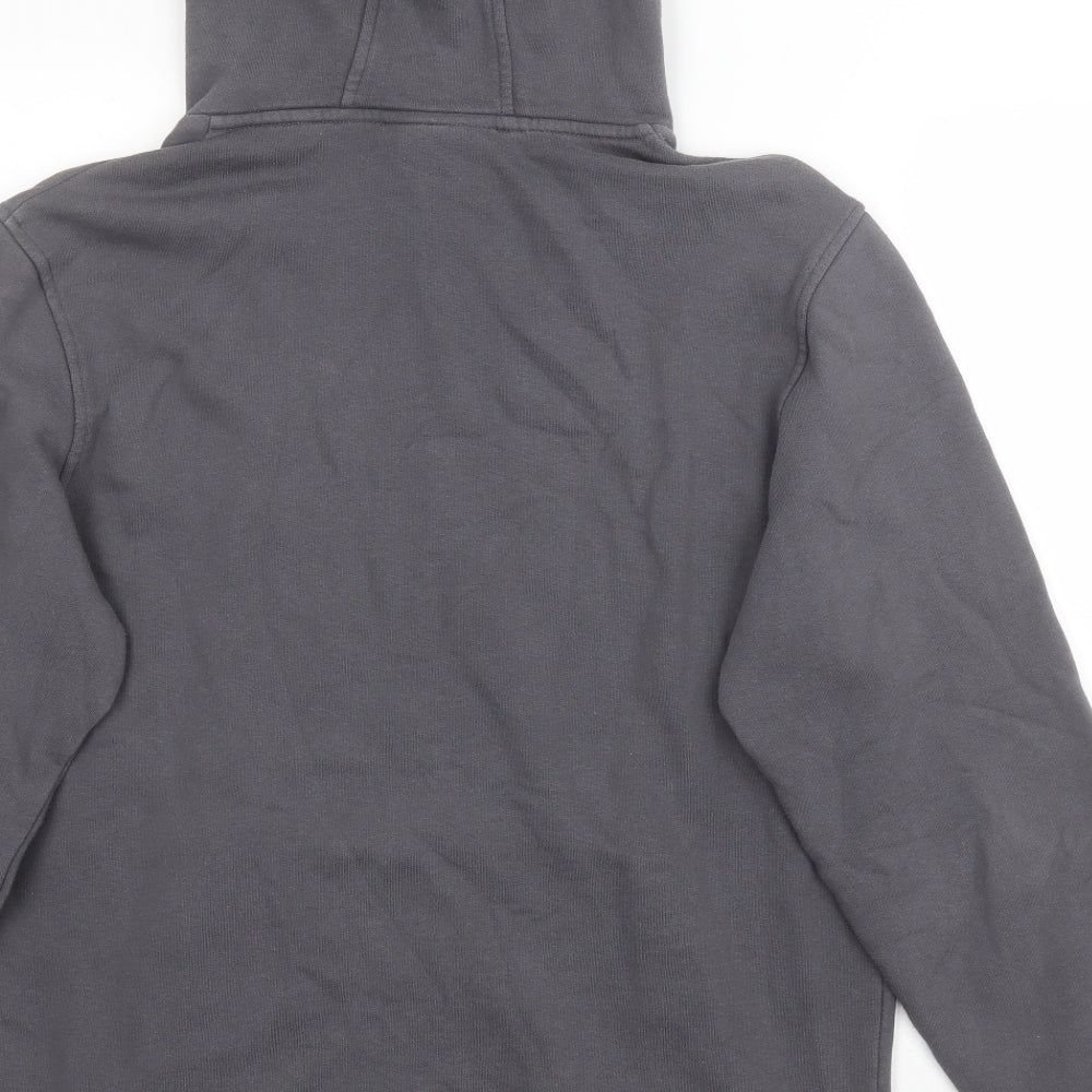 Alessandro Zavetti Mens Grey  Cotton Pullover Hoodie Size L   - Tiger