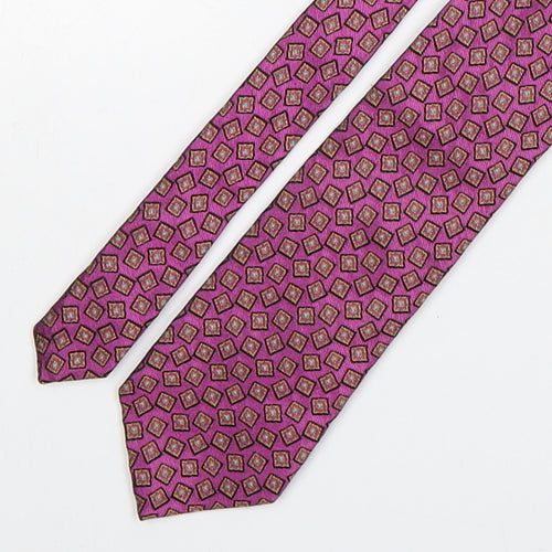Van Laack Mens Multicoloured Geometric Silk Pointed Tie One Size