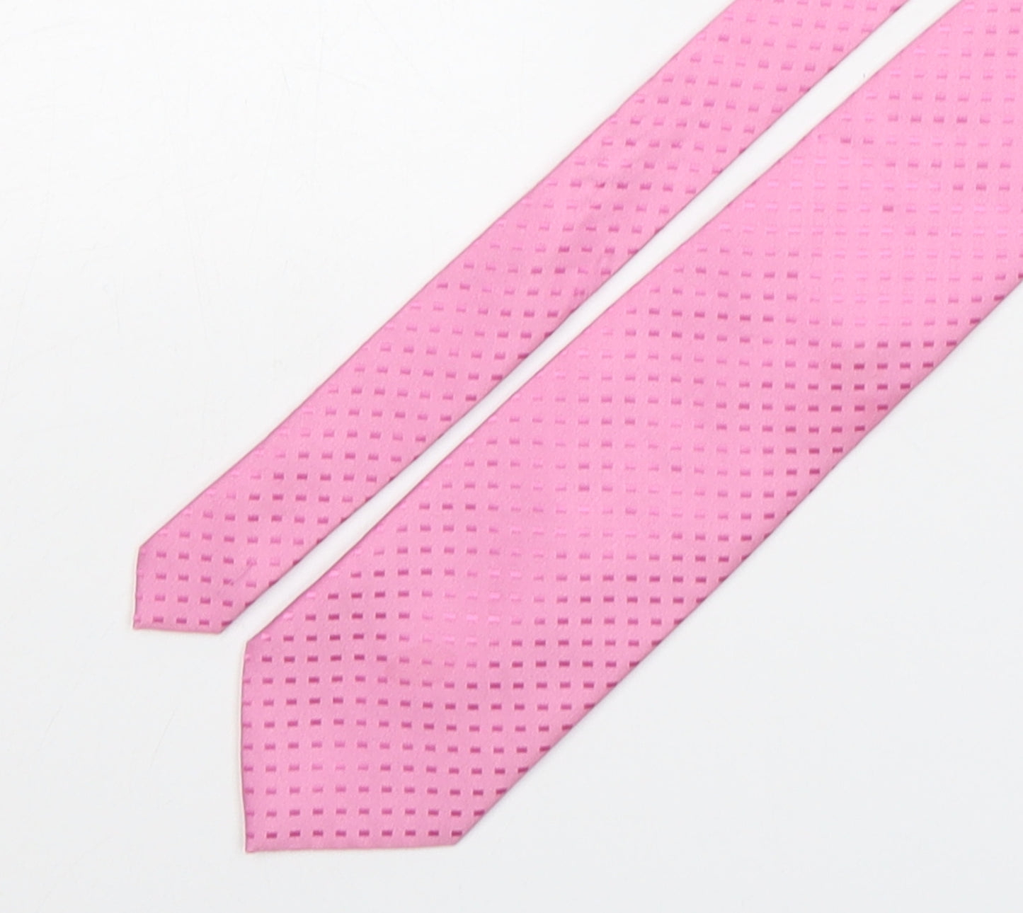 NEXT Mens Pink Polka Dot Polyester Pointed Tie One Size