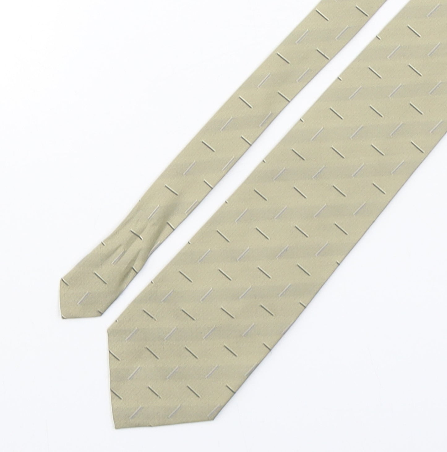 Ciro Citterio Mens Beige Geometric Polyester Pointed Tie One Size