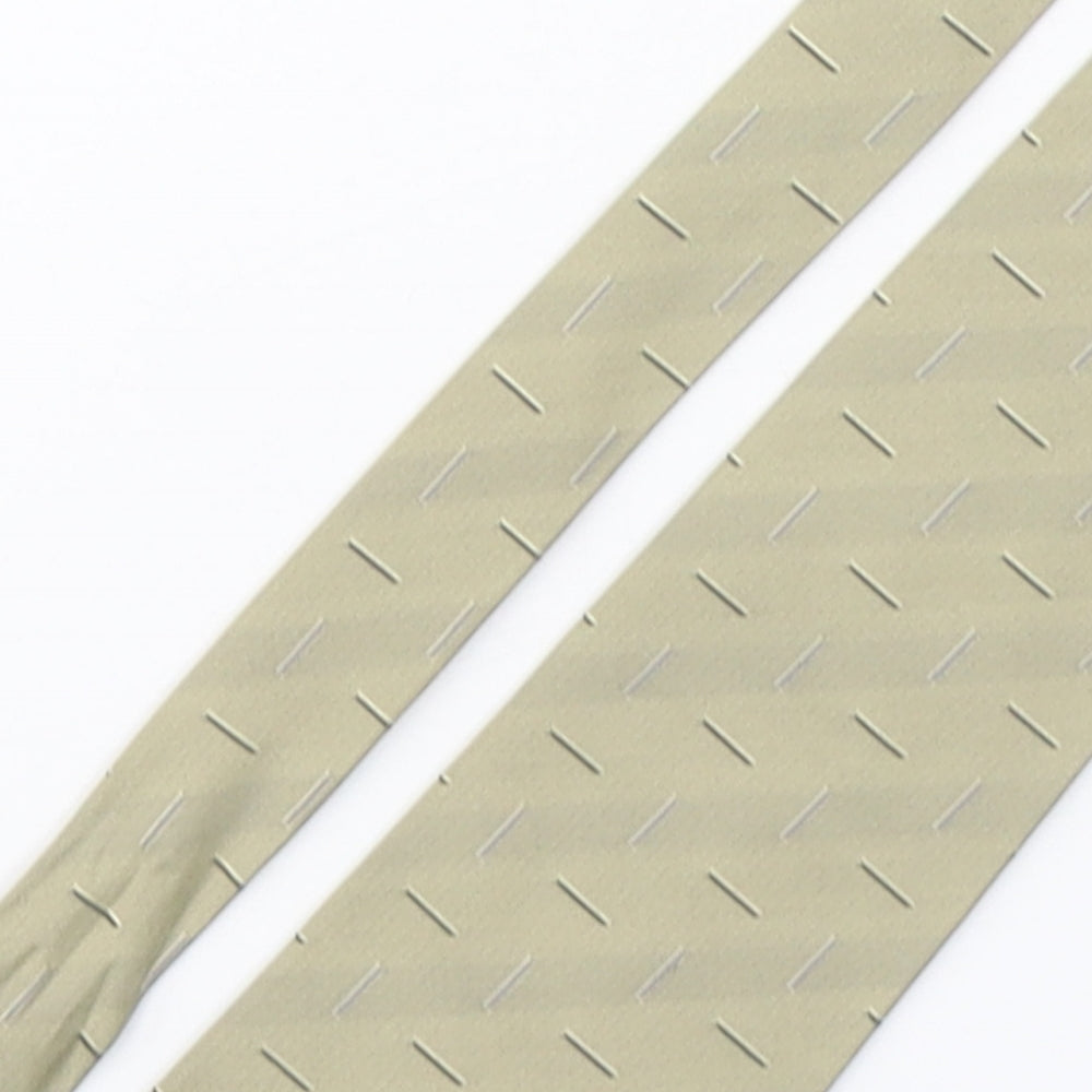 Ciro Citterio Mens Beige Geometric Polyester Pointed Tie One Size