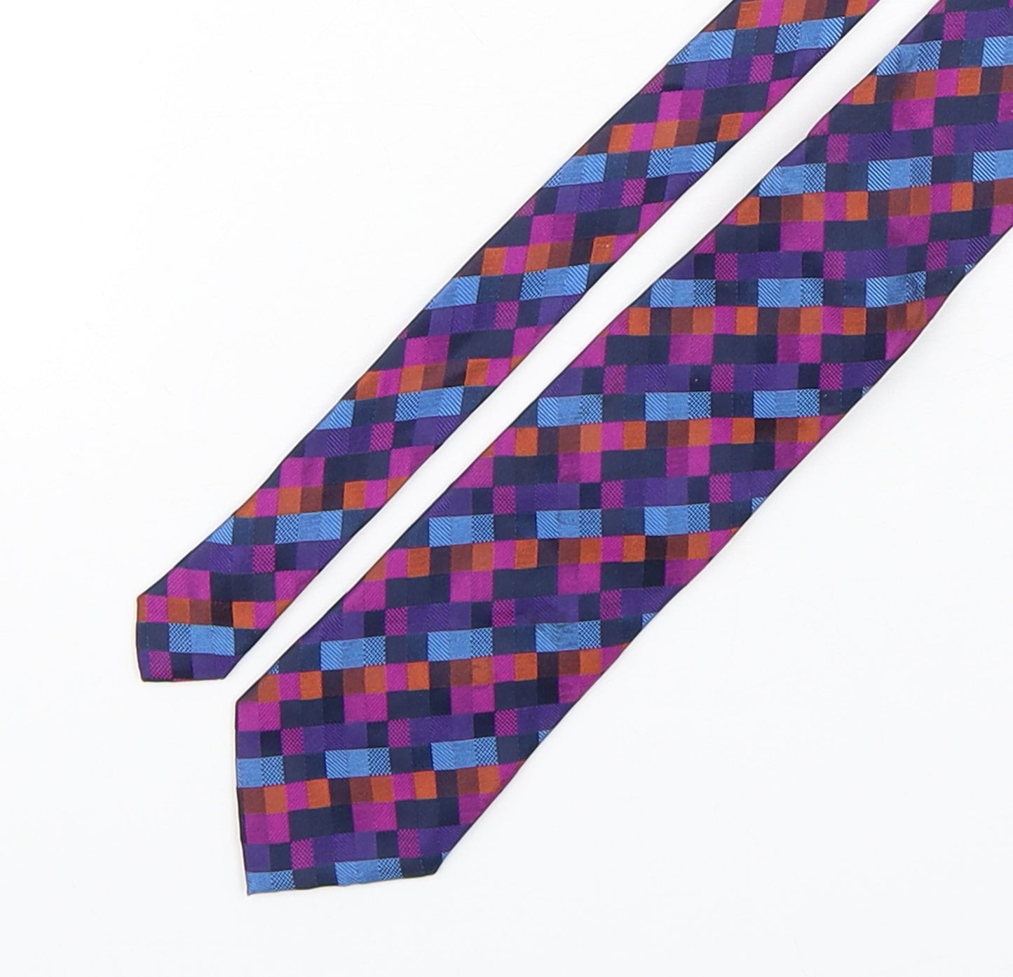 The Collection by Debenhams Mens Multicoloured Plaids & Checks Silk Pointed Tie One Size
