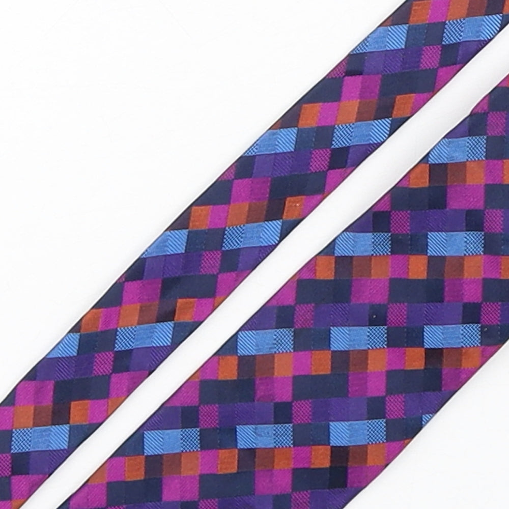 The Collection by Debenhams Mens Multicoloured Plaids & Checks Silk Pointed Tie One Size