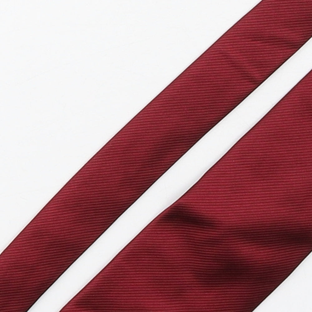 Racing Green  Mens Red  Silk Pointed Tie One Size