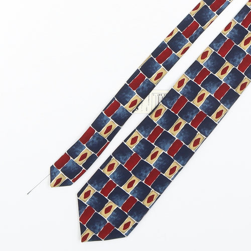 Marks and Spencer Mens Multicoloured Geometric Polyester Pointed Tie One Size