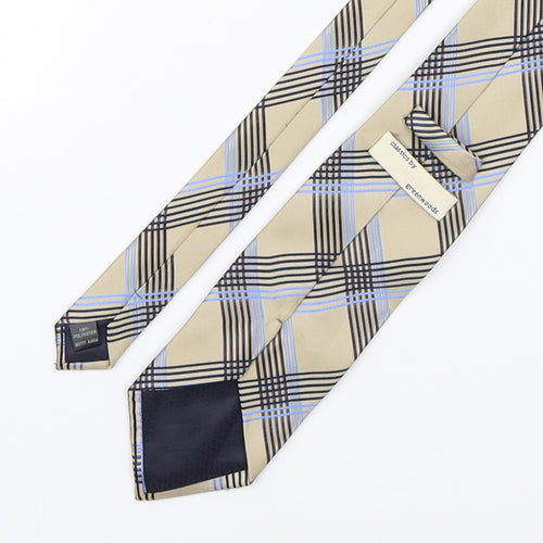 Greenwoods Mens Multicoloured Plaids & Checks Polyester Pointed Tie One Size