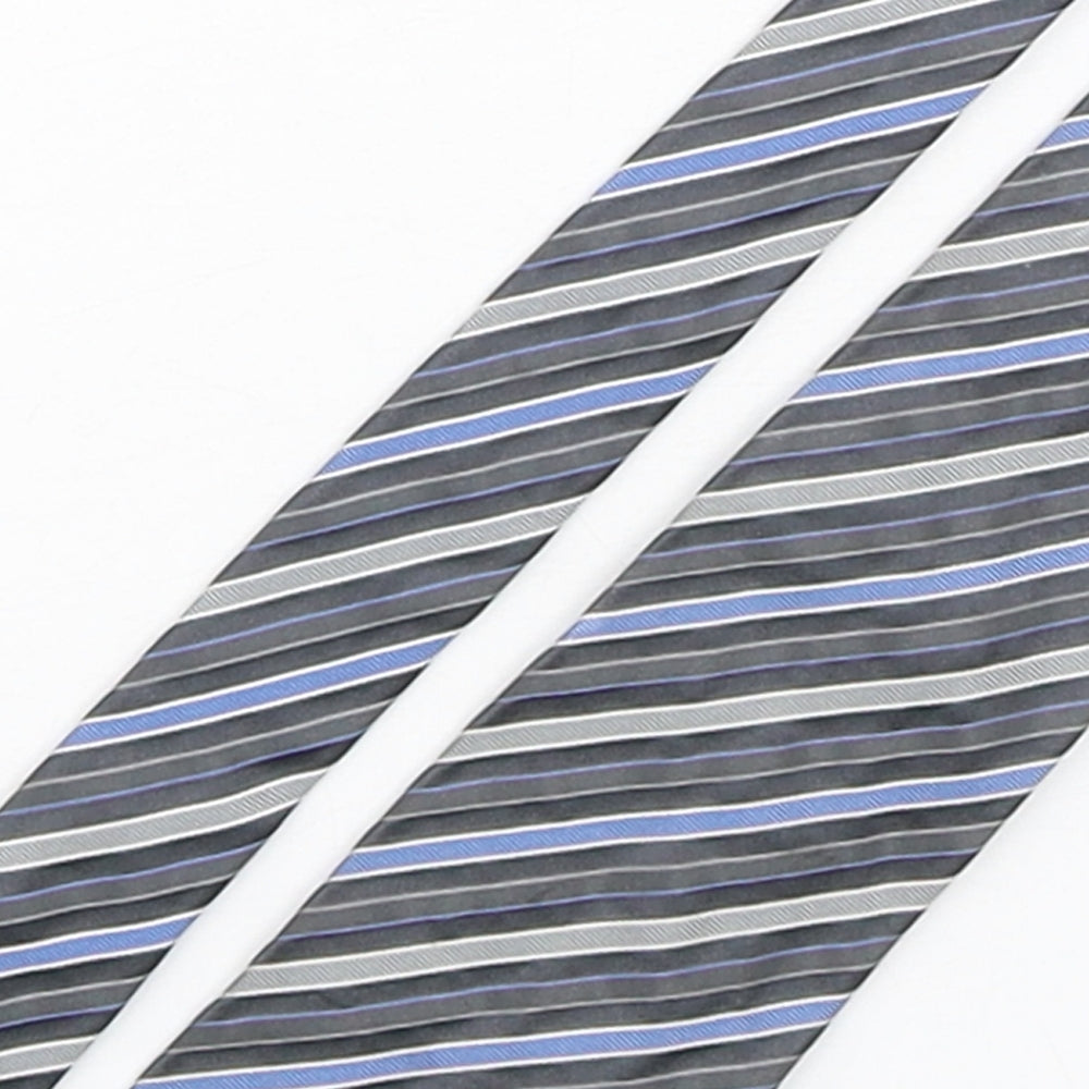 Austin Reed Mens Multicoloured Striped Silk Pointed Tie One Size