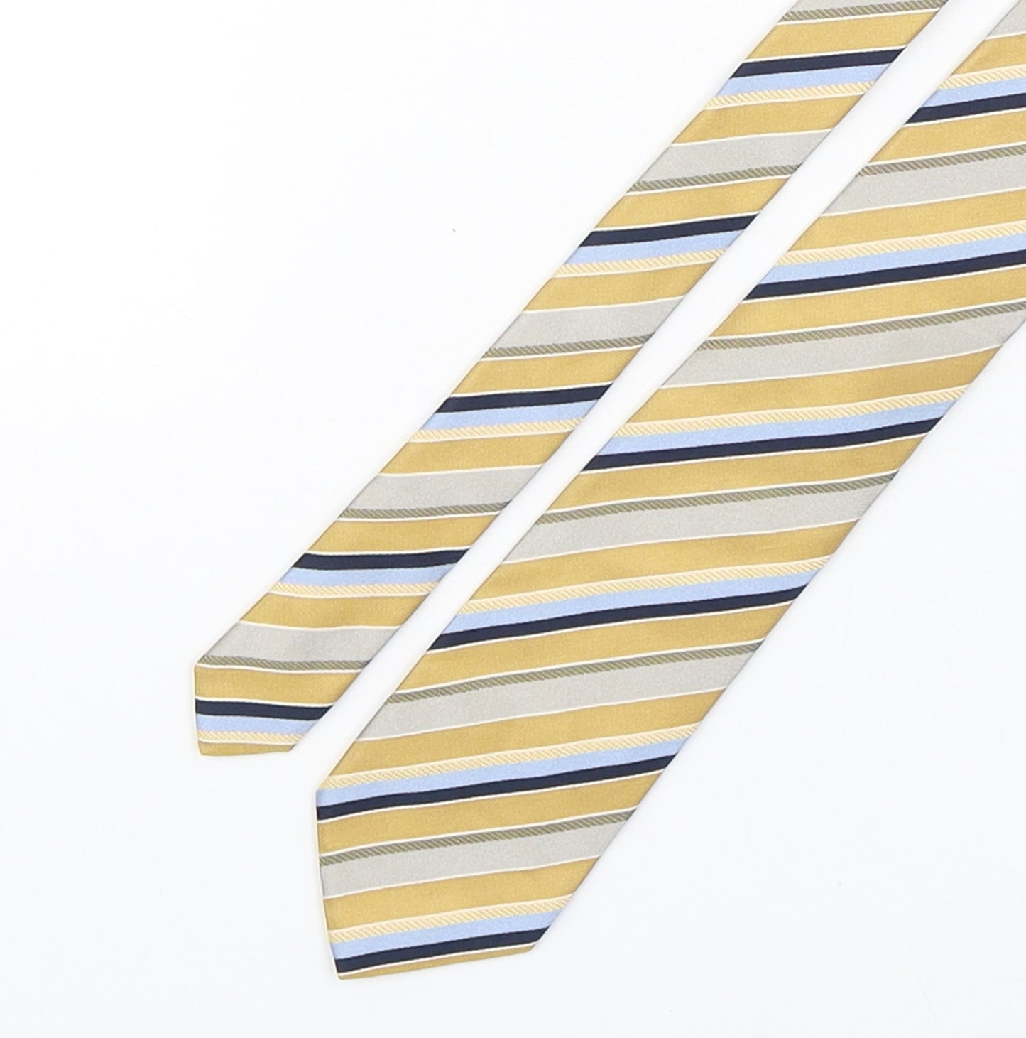 HUGO BOSS Mens Multicoloured Striped Silk Pointed Tie One Size