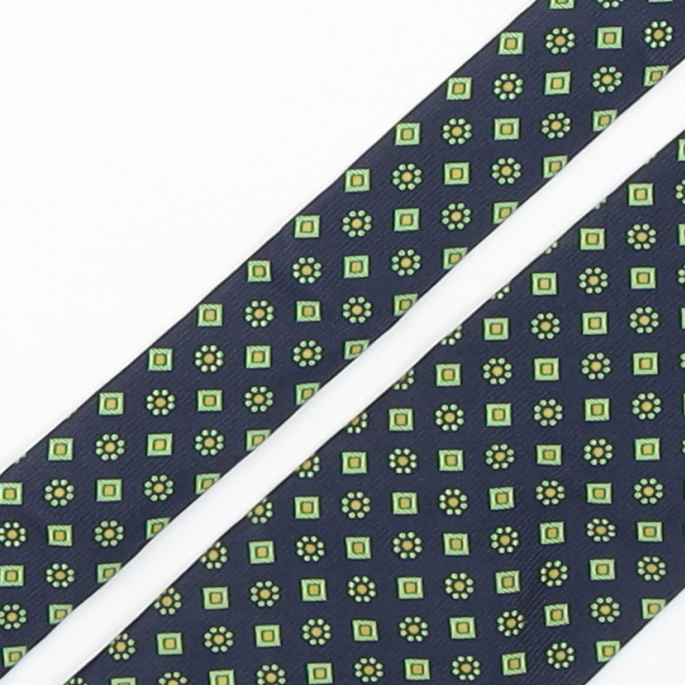 Hugh Parsons  Mens Multicoloured Floral Silk Pointed Tie One Size