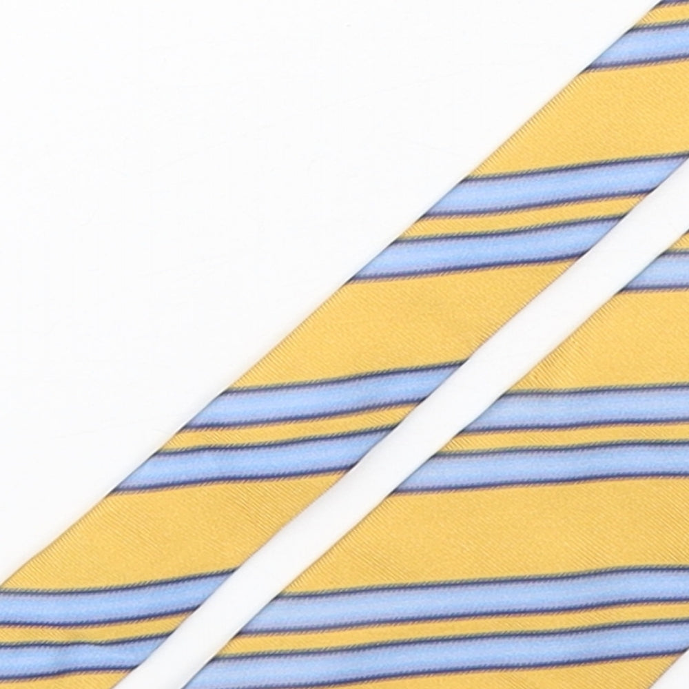 Austin Reed Mens Multicoloured Striped Silk Pointed Tie One Size