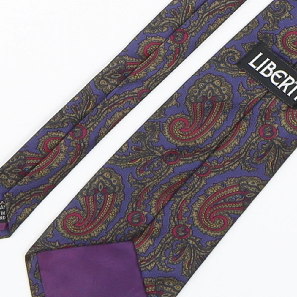 Liberty Mens Multicoloured Paisley Silk Pointed Tie One Size