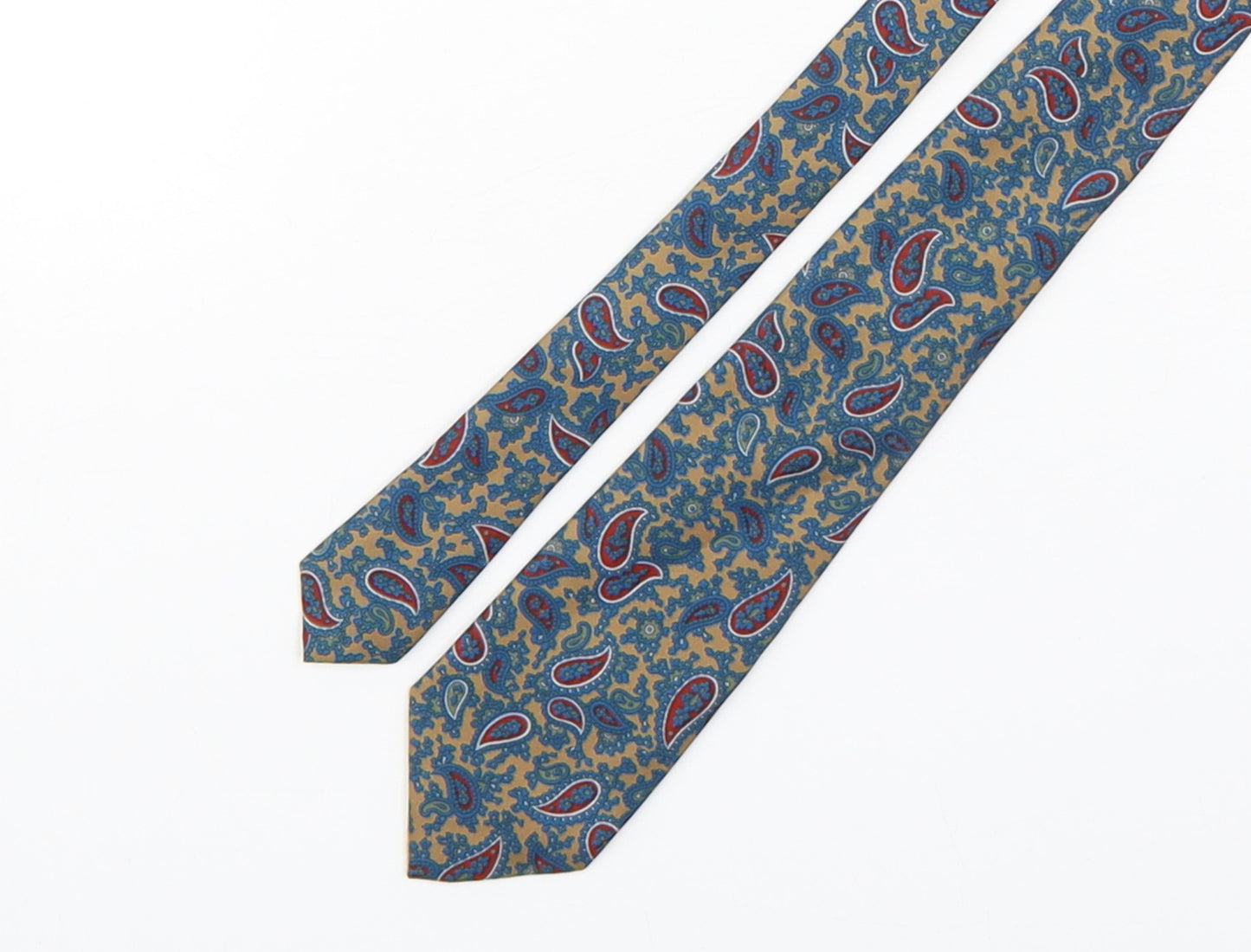 Misto Seta Mens Multicoloured Paisley Silk Pointed Tie One Size