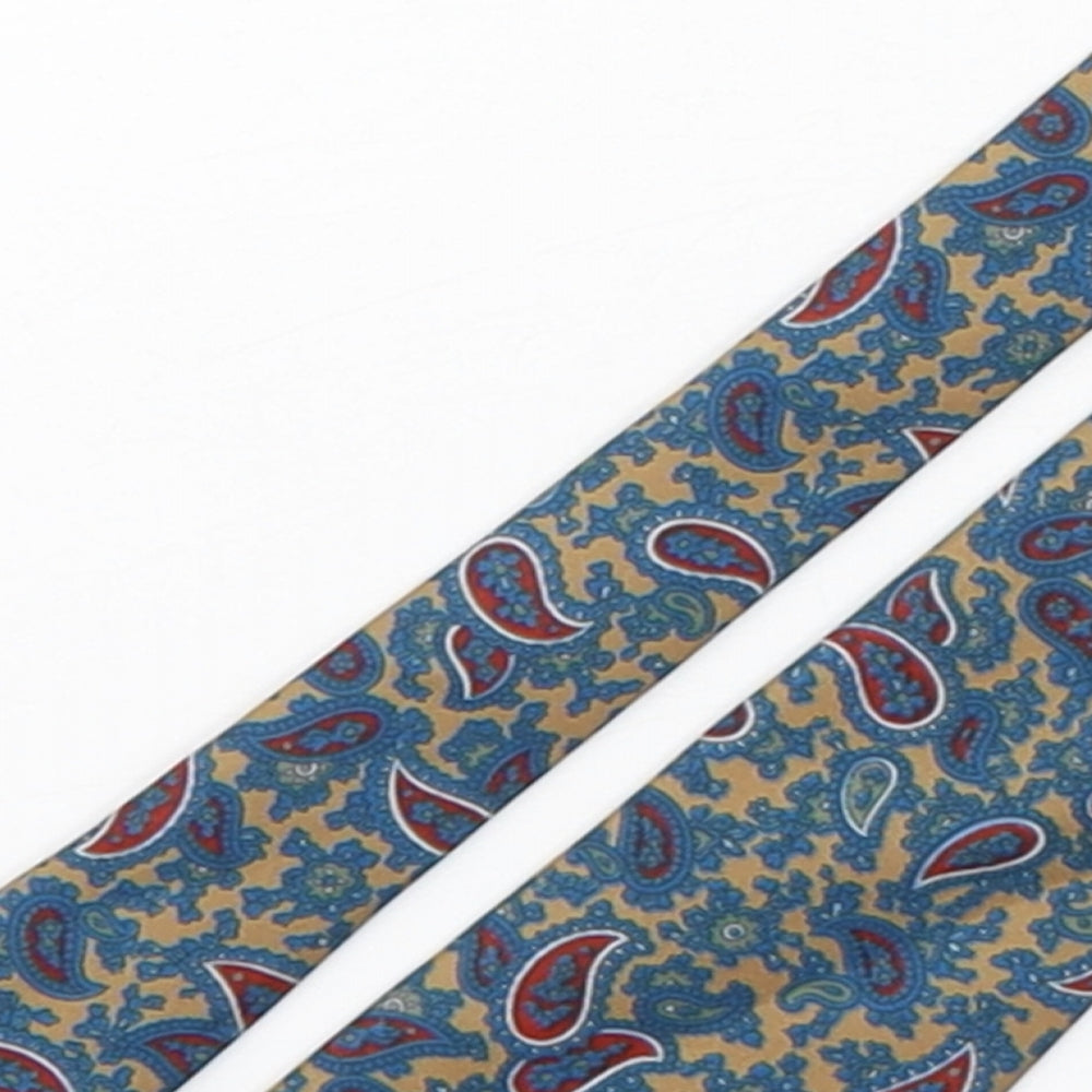 Misto Seta Mens Multicoloured Paisley Silk Pointed Tie One Size