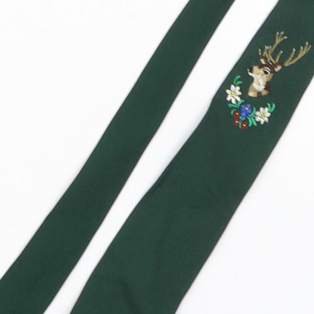 austrianlook Mens Green  Polyester Pointed Tie One Size - Deer