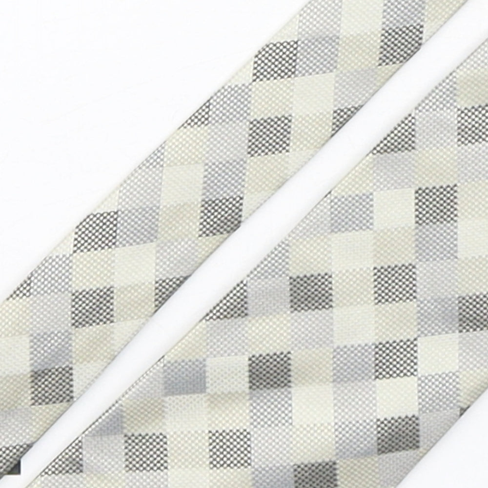 Marks and Spencer Mens Multicoloured Plaids & Checks Silk Pointed Tie One Size
