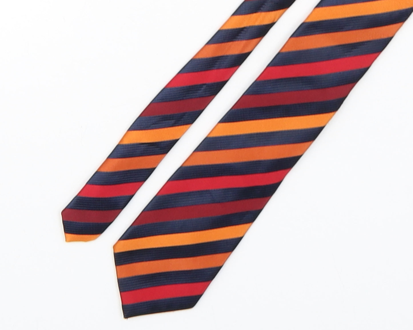 Lloyd Attree & Smith Mens Multicoloured Striped Polyester Pointed Tie One Size