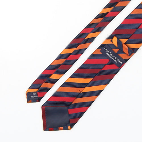 Lloyd Attree & Smith Mens Multicoloured Striped Polyester Pointed Tie One Size
