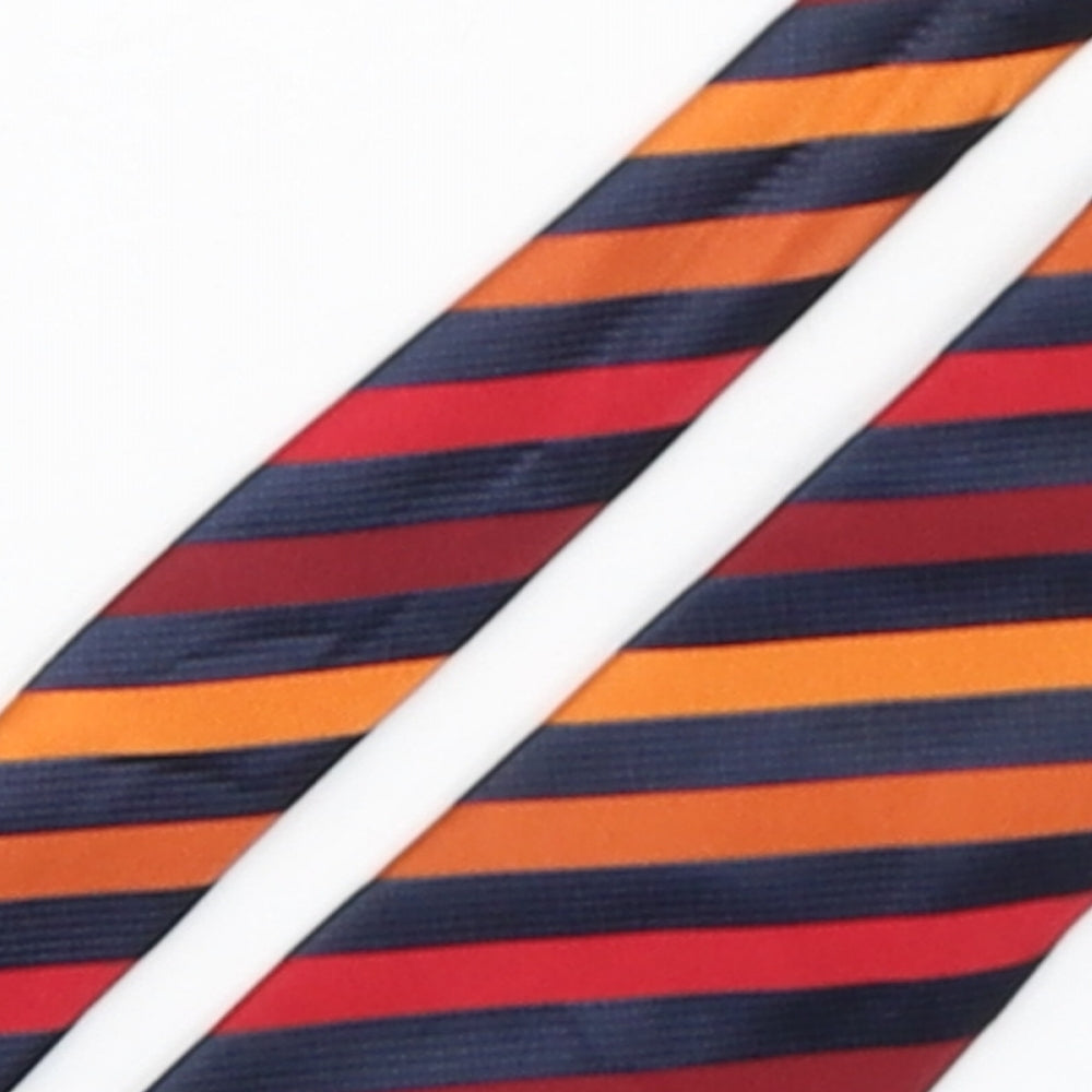Lloyd Attree & Smith Mens Multicoloured Striped Polyester Pointed Tie One Size