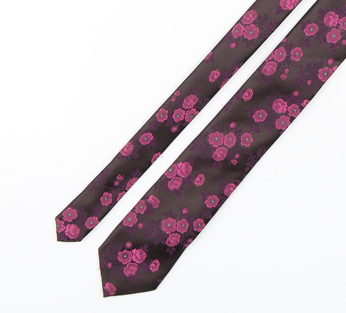 St George Mens Multicoloured Floral Polyester Pointed Tie One Size