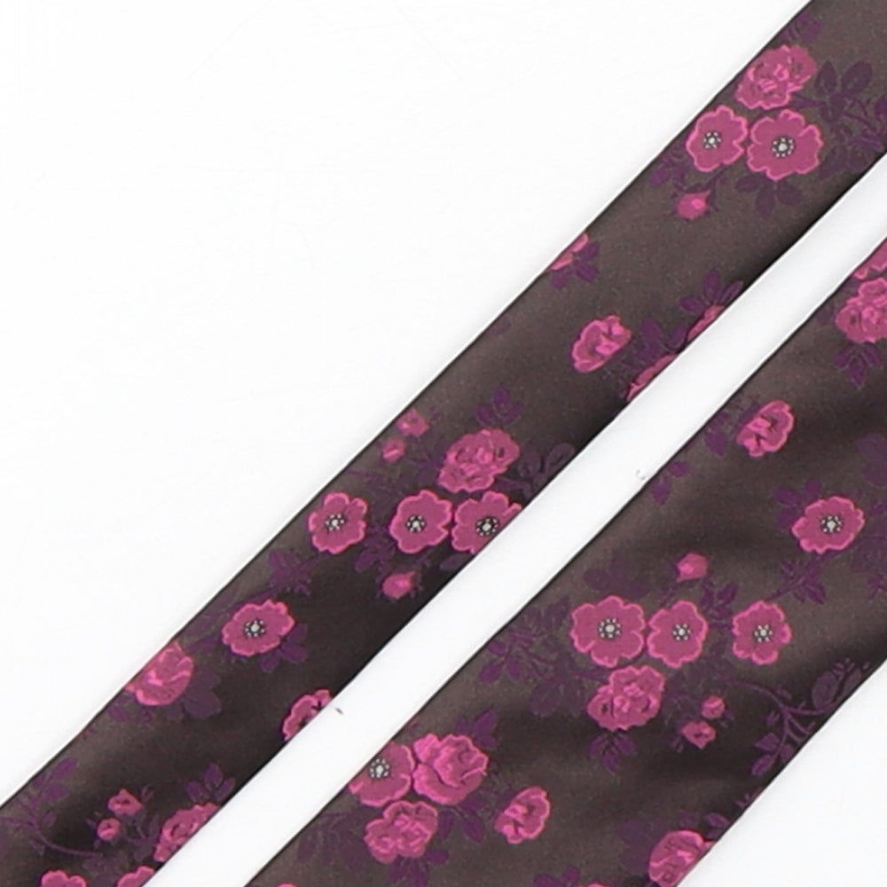 St George Mens Multicoloured Floral Polyester Pointed Tie One Size