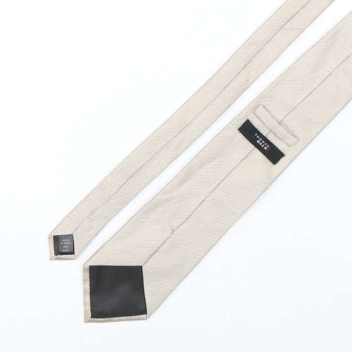 Thomas Nash Mens Beige  Silk Pointed Tie One Size