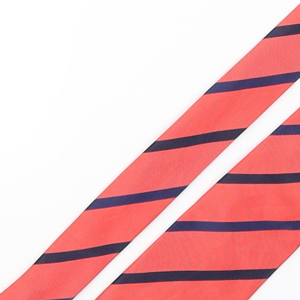 Bandi Vamos Mens Multicoloured Striped Polyester Pointed Tie One Size