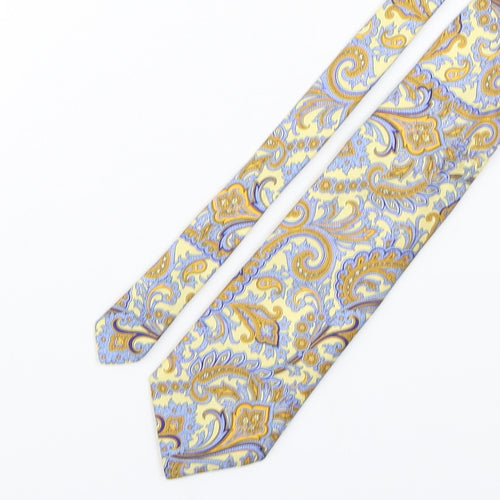 Preworn Mens Multicoloured Paisley Silk Pointed Tie One Size