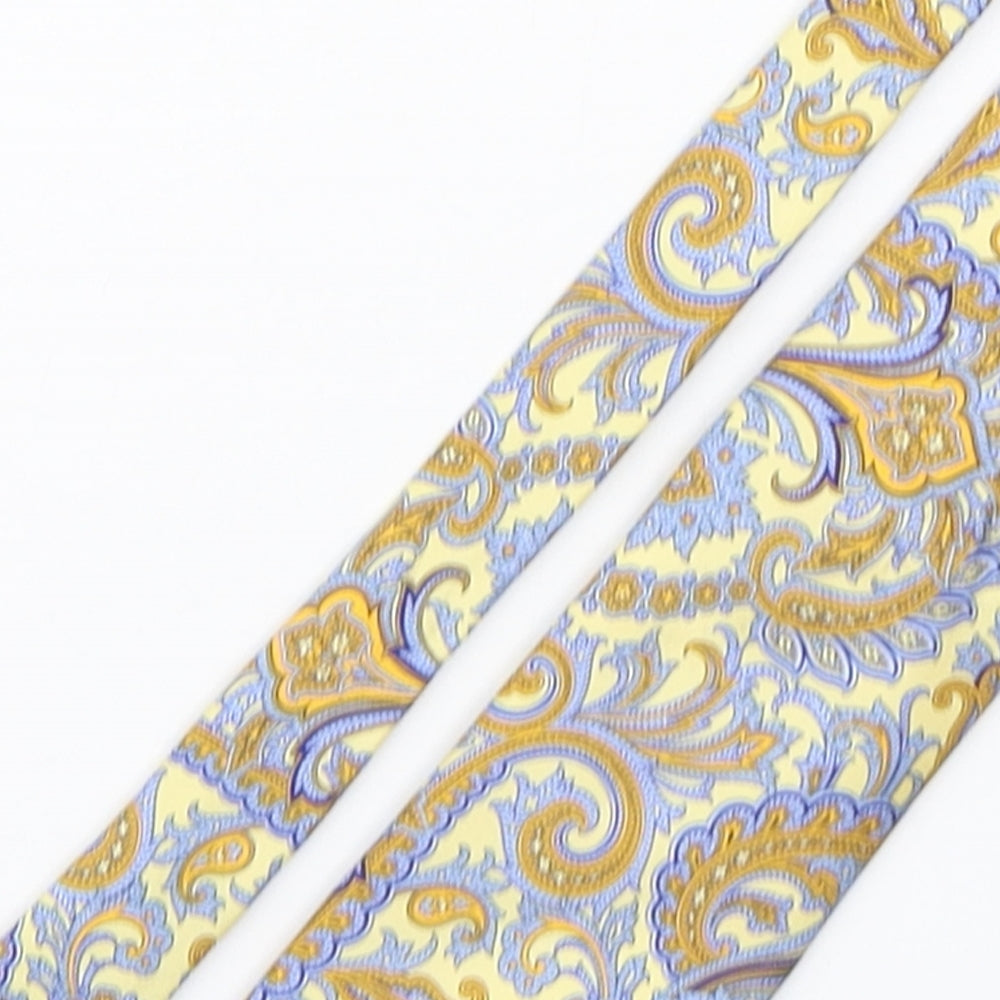 Preworn Mens Multicoloured Paisley Silk Pointed Tie One Size