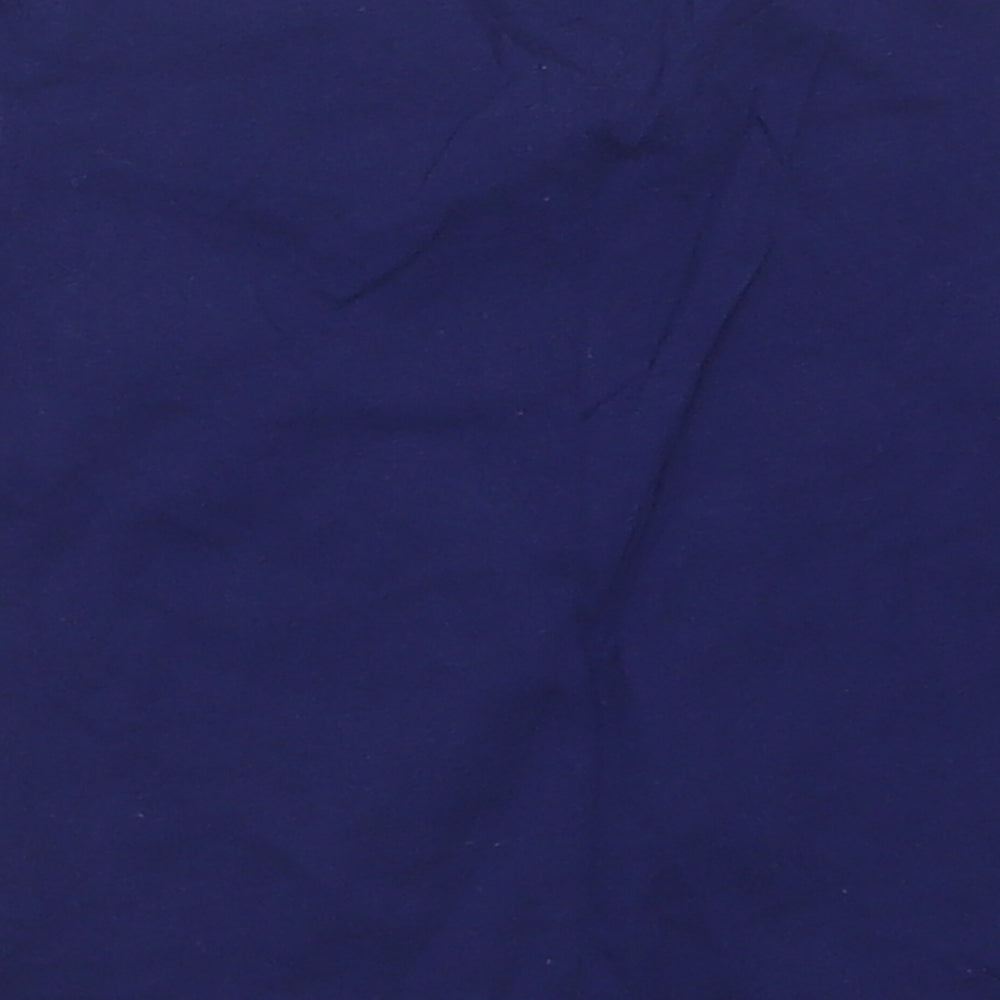 adidas Boys Blue  Cotton Basic T-Shirt Size 12-18 Months Crew Neck Pullover